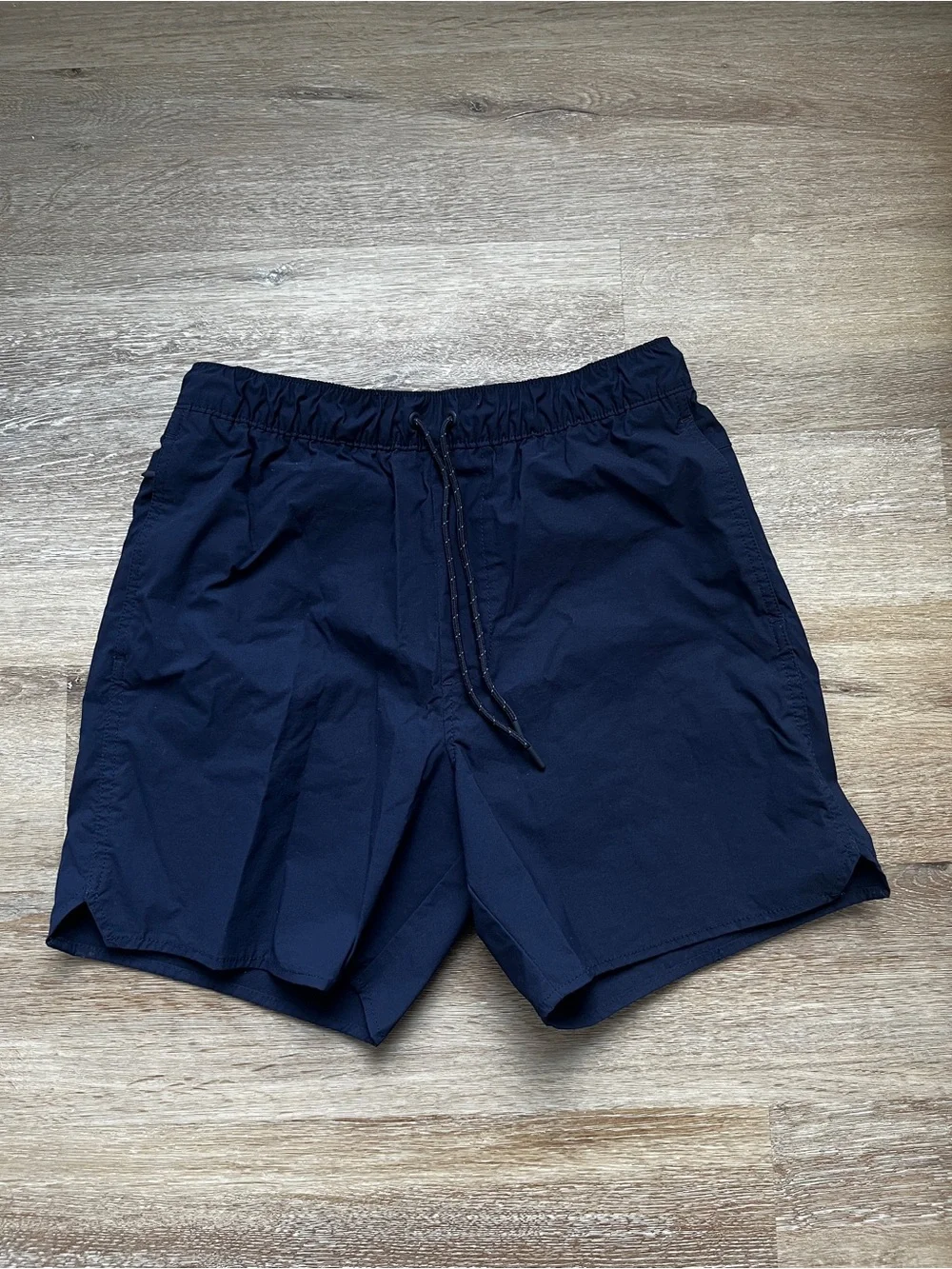 Men’s J. Crew Lined Tech Shorts Navy Blue Recycled Stretch Nylon Small